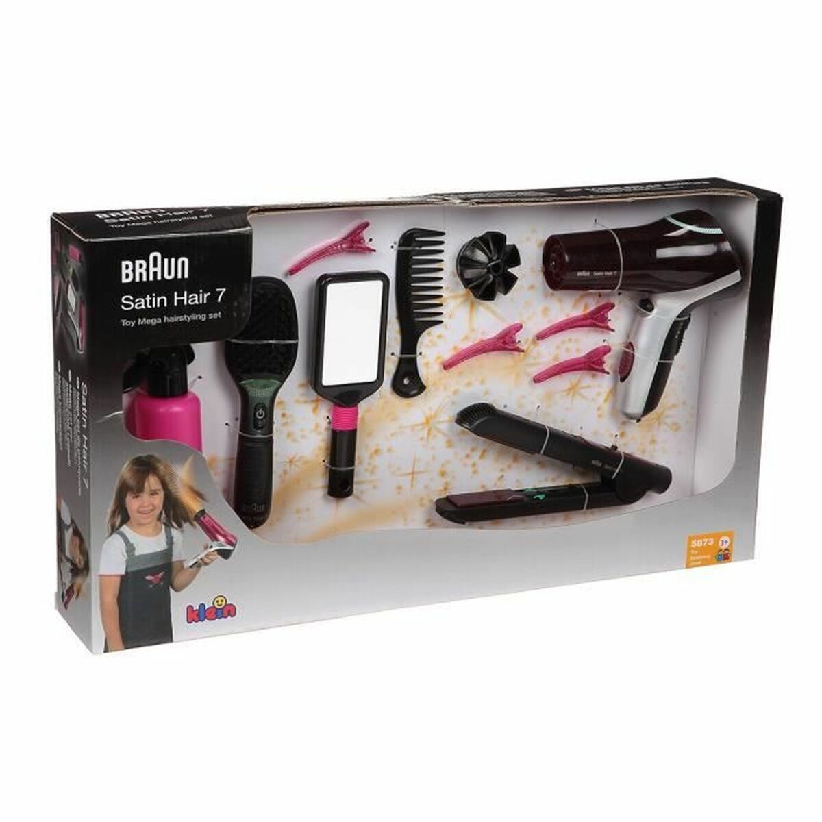 Set de Peluquería Infantil Klein set Braun Satin Hair 7